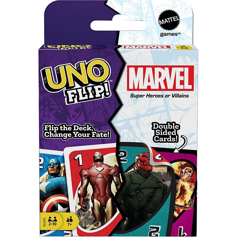Uno Flip Marvel Card Games Mattel, Inc