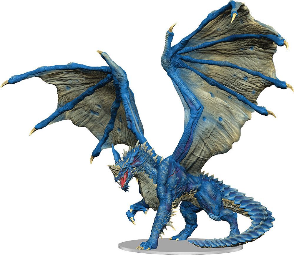 96033 Adult Blue Dragon Premium Miniatures WizKids