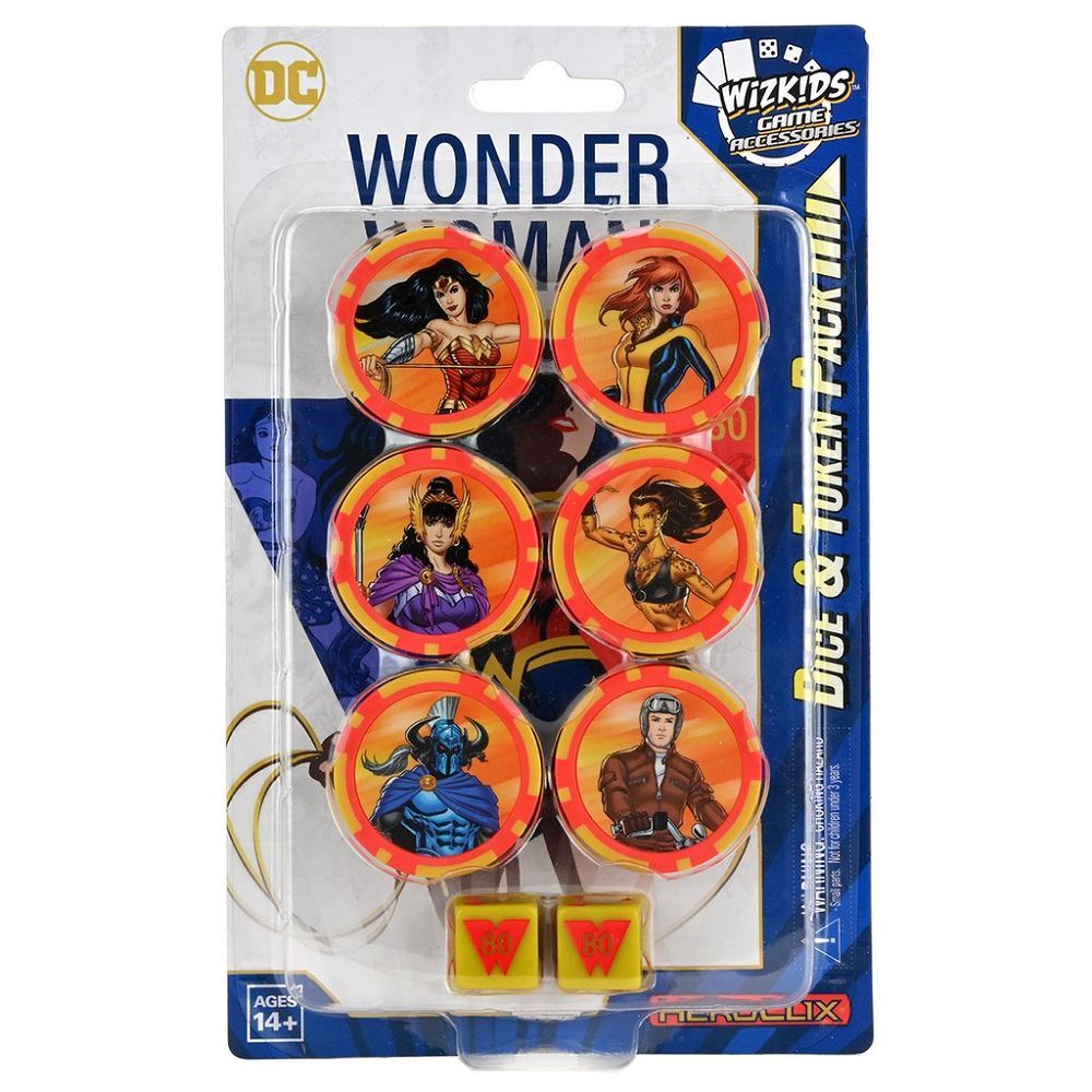 HCX DC WW 80th Dice & Token Miniatures WizKids