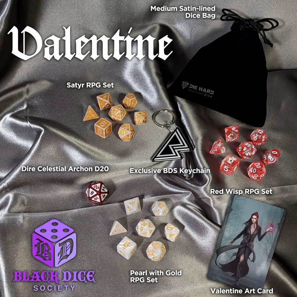 Valentine Dice Palette Dice Die Hard Dice