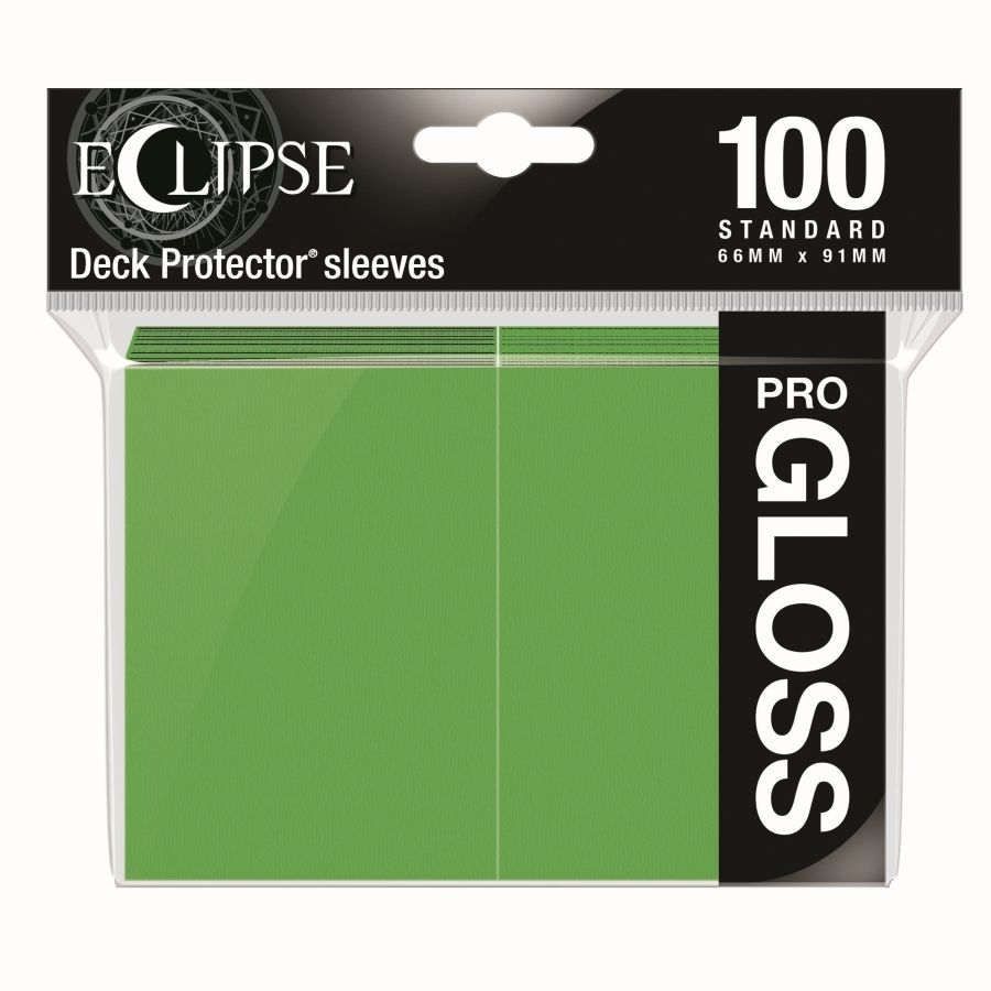 Ultra Pro Eclipse 100ct Standard Size Card Sleeves Gloss Lime Green (15606) Supplies Ultra Pro   