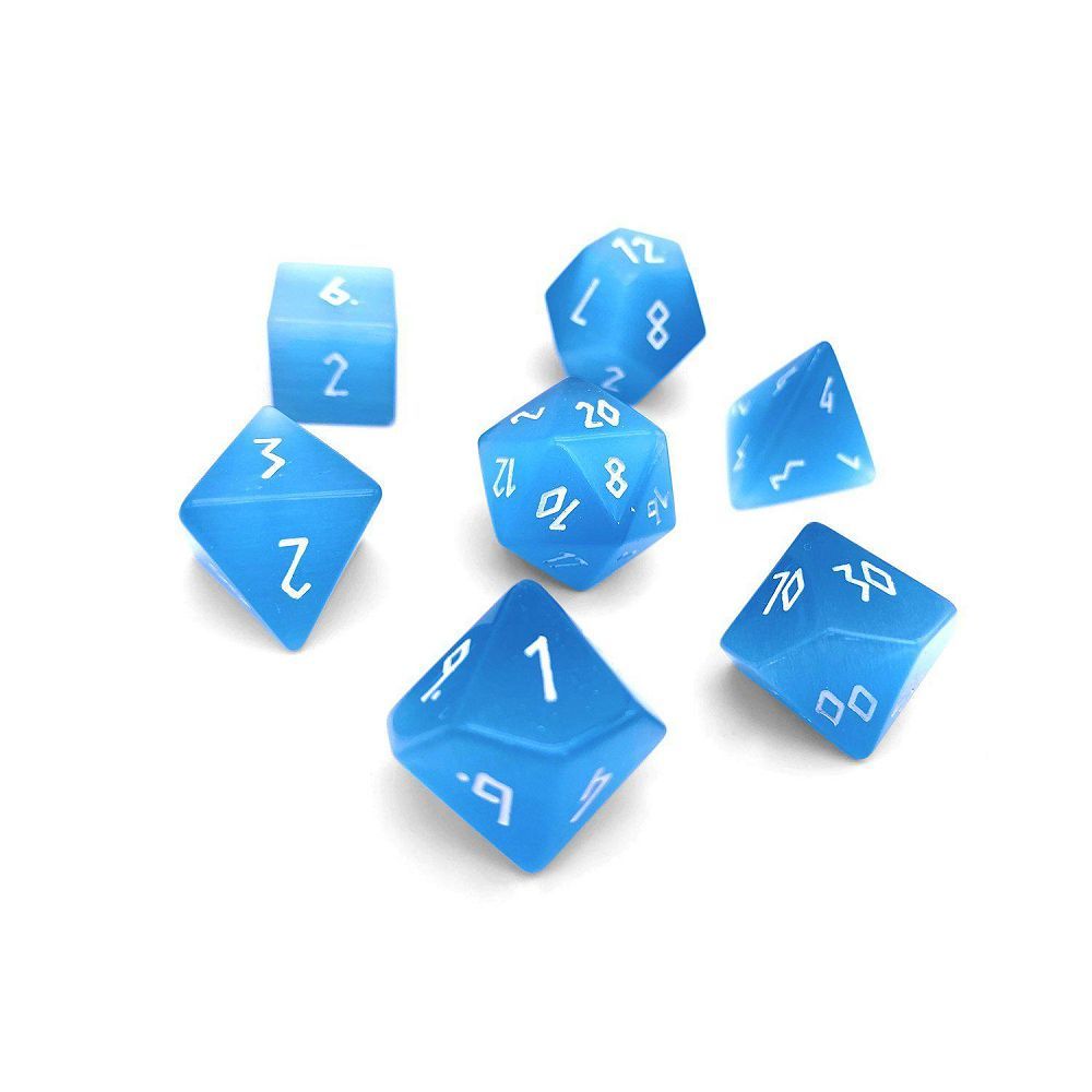 Gemstone Aquamarine Catseye 7ct Dice Norse Foundry