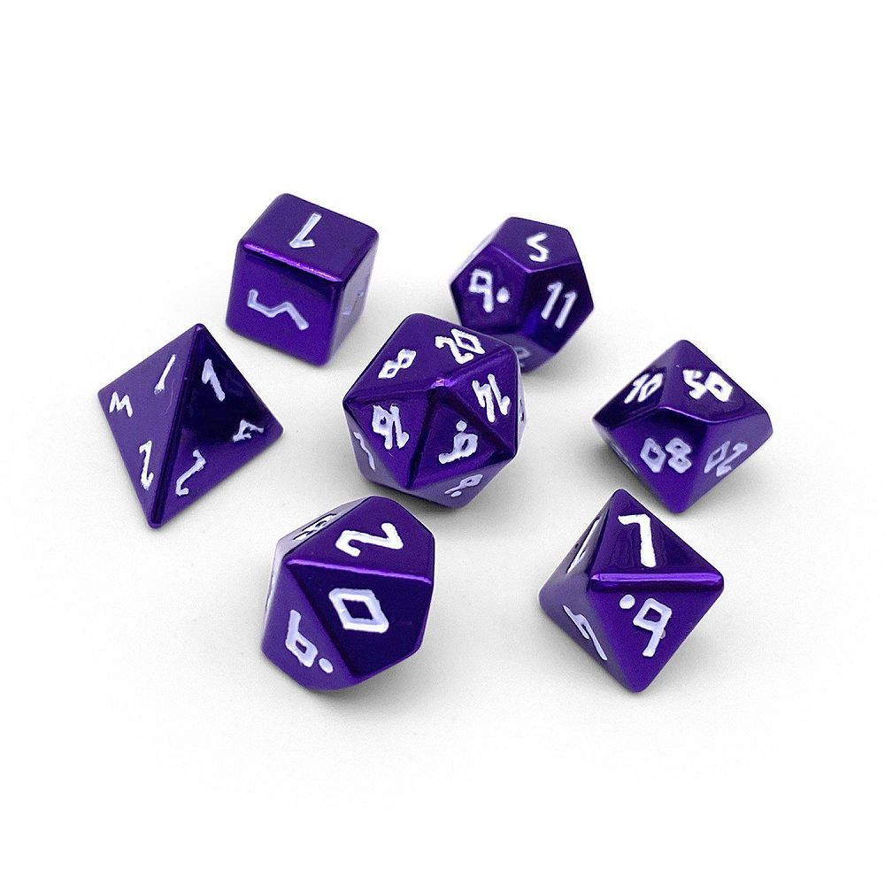 Pebble Bardic Purple Dice Norse Foundry