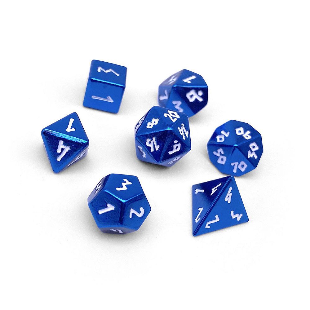 Pebble Celestial Blue Dice Norse Foundry