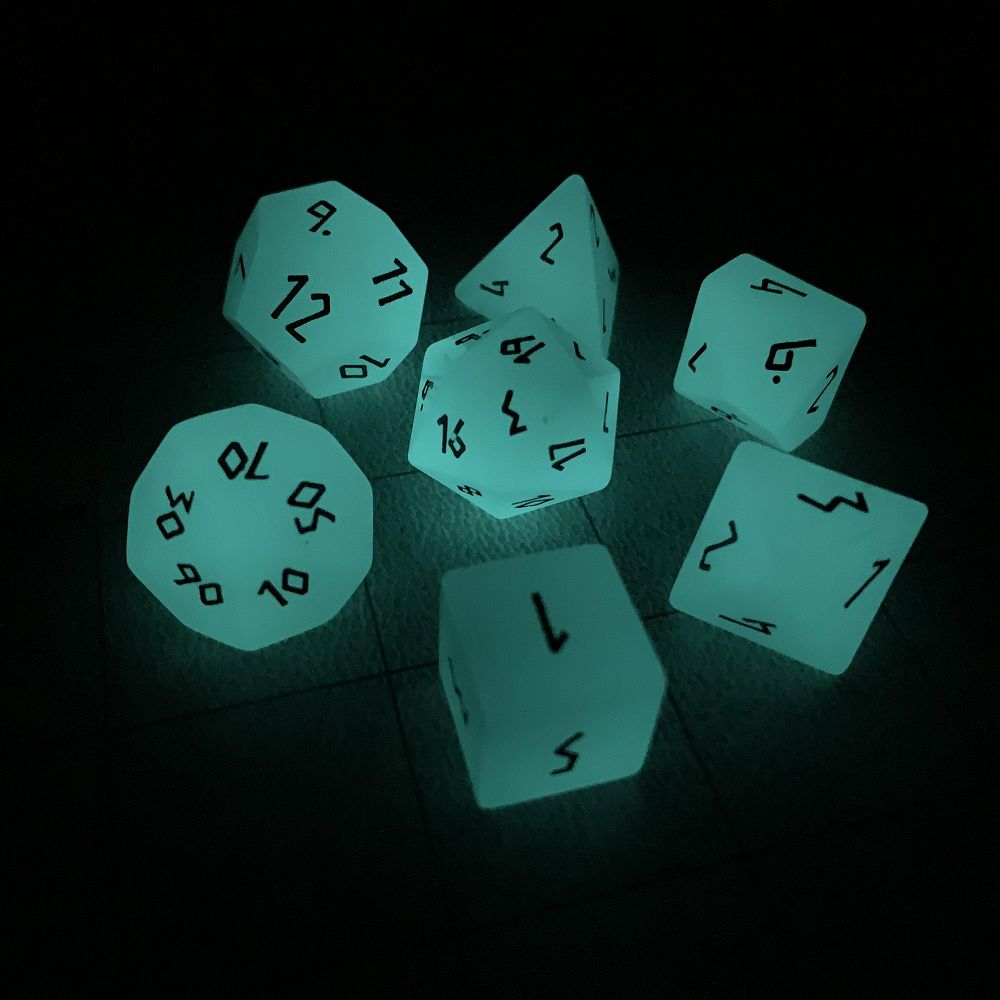 Gemstone Glowstone Aqua Dice Norse Foundry   