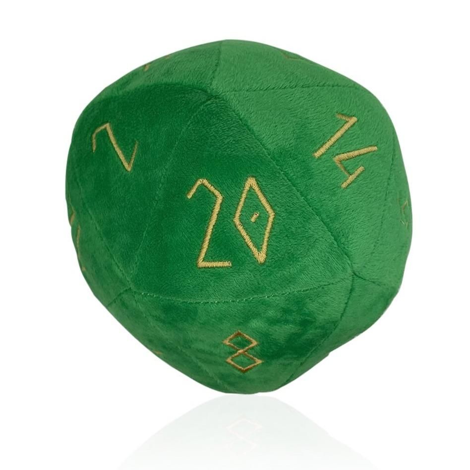 Green Plush Boulder D20 Plushes Norse Foundry