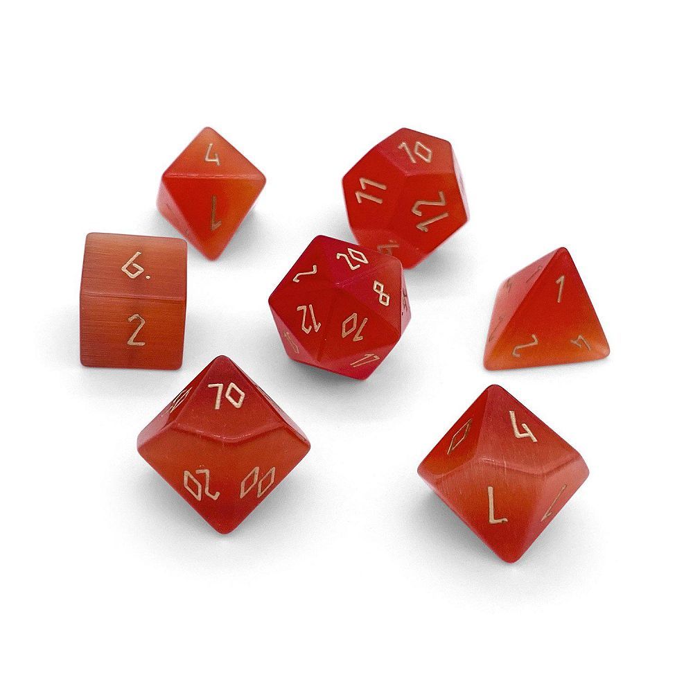 Gemstone Ruby Catseye 7ct Dice Norse Foundry