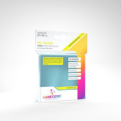 Gamegenic 50ct Prime Big Square Board Game Sleeves Supplies Gamegenic