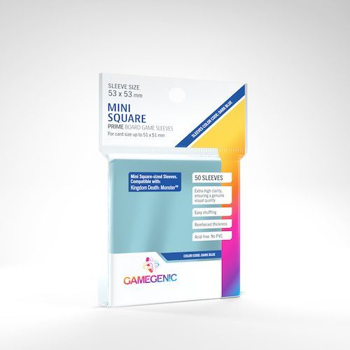 Gamegenic 50ct Prime Mini-Square Board Game Sleeves Supplies Gamegenic