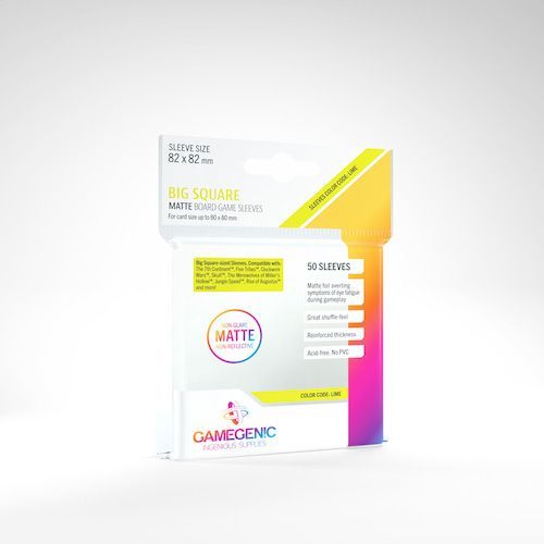 Gamegenic 50ct Matte Big Square Board Game Sleeves Supplies Gamegenic