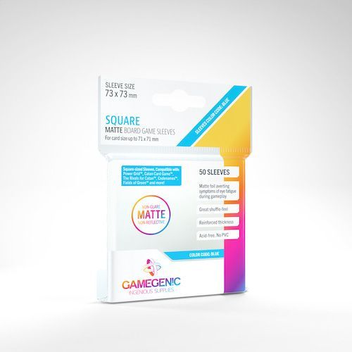 Gamegenic 50ct Matte Square Board Game Sleeves Supplies Gamegenic   