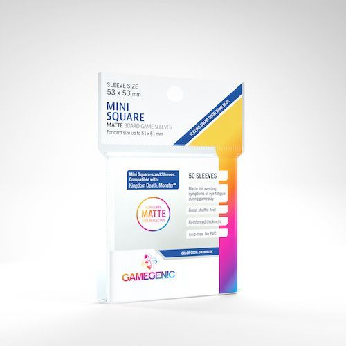 Gamegenic 50ct Matte Mini-Square Board Game Sleeves Supplies Gamegenic