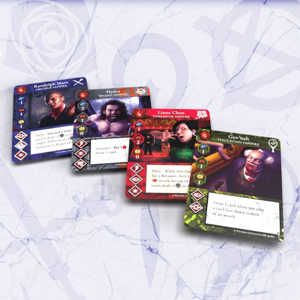 Vampire the Masquerade Rivals: Alt Art Leader Cards Card Games Renegade Game Studios   