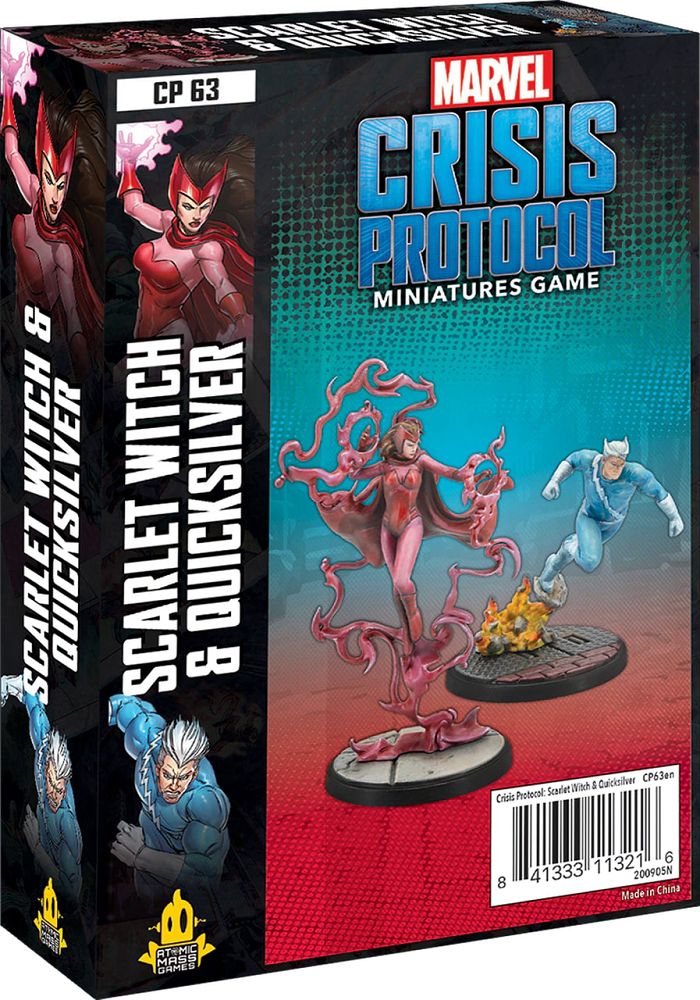 Marvel Crisis Protocol: Scarlet Witch & Quicksilver Miniatures Atomic Mass Games   