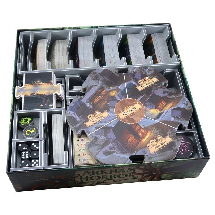 Folded Space Box Insert: Arkham Horror 3rd Edition & Dead of Night Board Game Organization Folded Space   