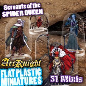 Flat Plastic Minis Minis: Spider Queen's Horde Miniatures Other