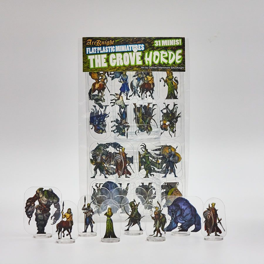 Flat Plastic Miniatures: The Grove Horde Miniatures Other