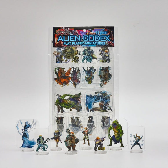 Flat Plastic Miniatures: Alien Codex  Common Ground Games   