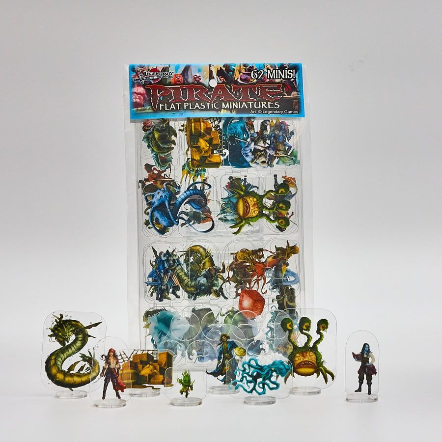 Flat Plastic Miniatures: Pirates Miniatures Other