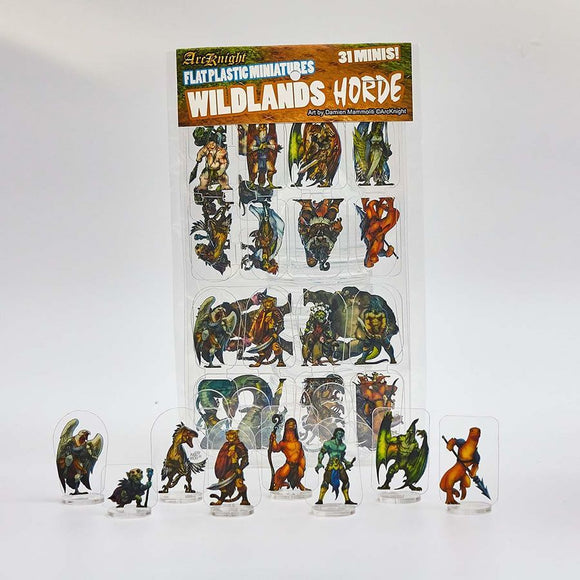 Flat Plastic Miniatures: Wildlands Horde  Common Ground Games   
