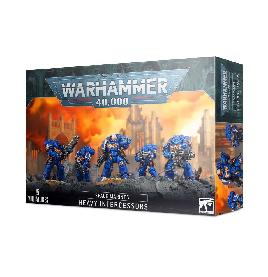 Warhammer 40K Space Marines: Heavy Intercessors Miniatures Games Workshop   