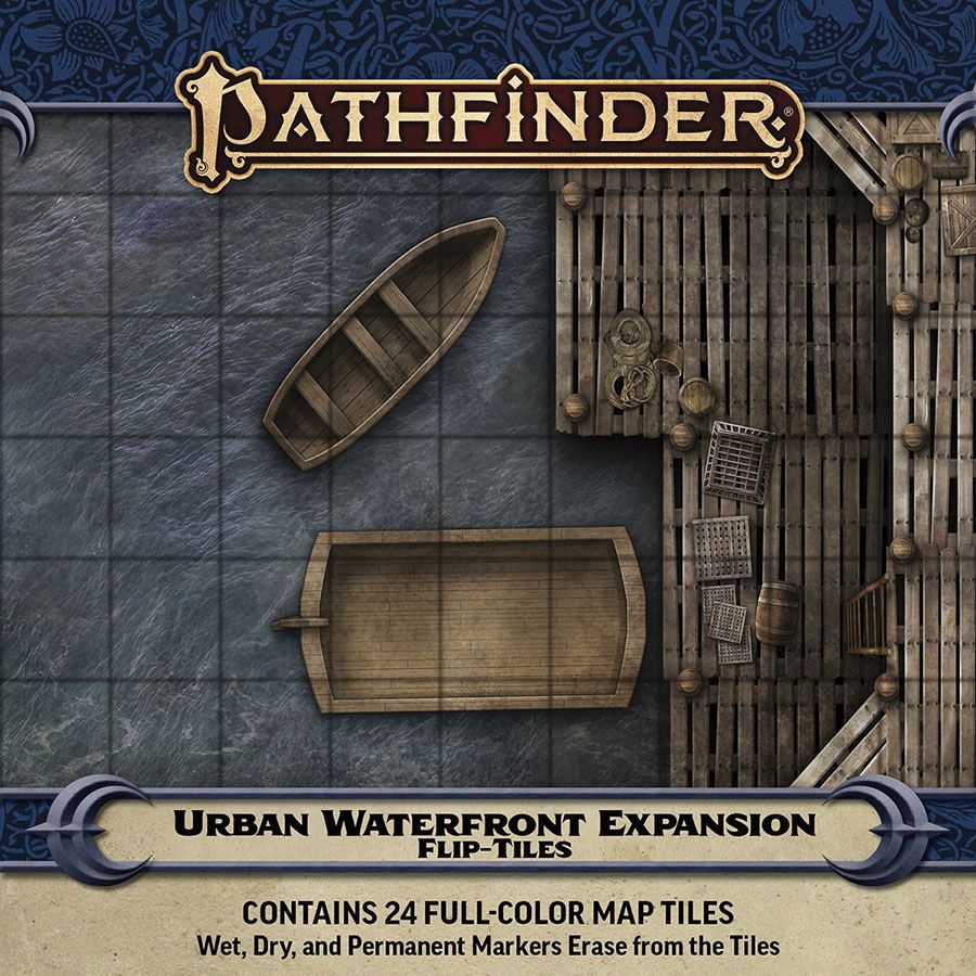 Pathfinder RPG Flip-Tiles Urban Waterfront Expansion RPG Maps Paizo   