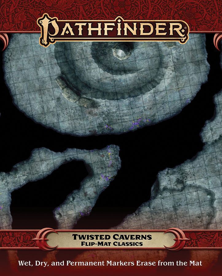 Pathfinder RPG Flip-Mat Classics Twisted Caverns RPG Maps Paizo   