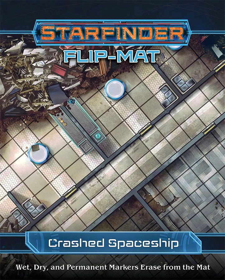 Starfinder Flip Mat Crashed Starship RPG Maps Paizo   