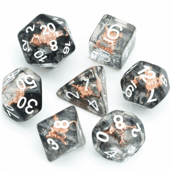 Fighter's Shield 7ct Polyhedral Dice Set  Foam Brain Games   