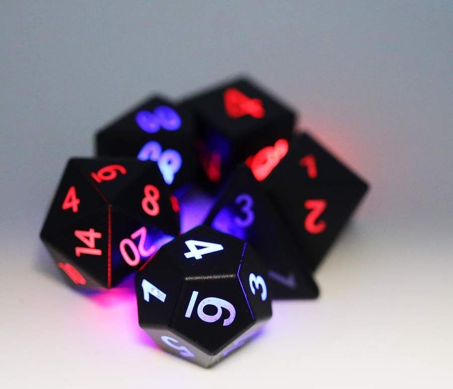 Dungeon Master's Rave 7ct Polyhedral Dice Set Dice Foam Brain Games