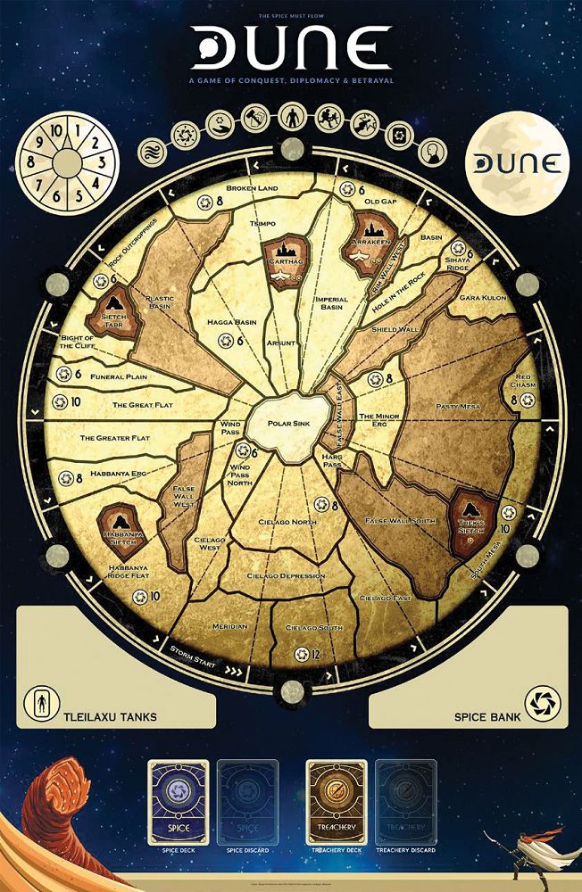 Dune Game Mat Board Games Gale Force Nine