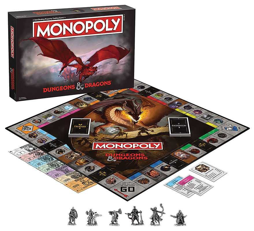 Monopoly Dungeons & Dragons Board Games USAopoly