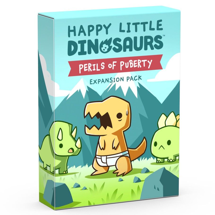 Happy Little Dinosaurs: Perils of Puberty Expansion Card Games TeeTurtle   