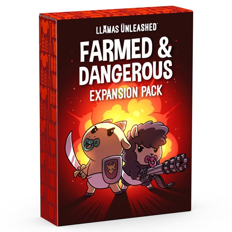 Llamas Unleashed: Farmed & Dangerous Expansion Card Games TeeTurtle