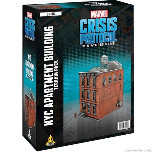 Marvel Crisis Protocol NYC Apartment Building Terrain Pack Miniatures Atomic Mass Games   