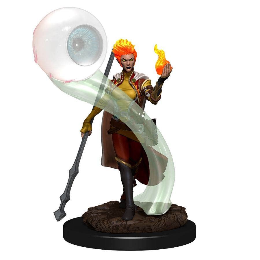 D&D Premium Painted Female Fire Genasi Wizard (93046) Miniatures WizKids