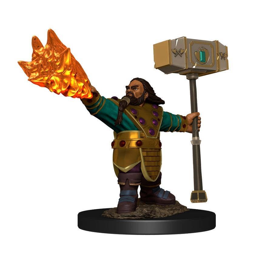 D&D Painted Premium Male Dwarf Cleric (93049) Miniatures WizKids