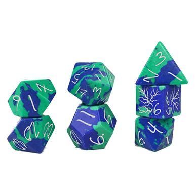 Level Up Dice Sorceress Phoenix Lapis 7ct Dice Set Dice Level Up Dice