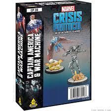 Marvel Crisis Protocol Captain America & War Machine Miniatures Atomic Mass Games   