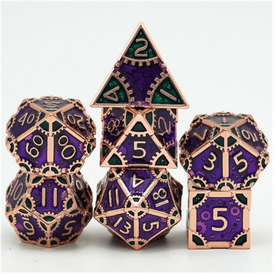 Steampunk Evil Queen Dice Set  Foam Brain Games   