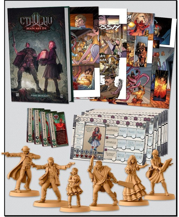 Cthulhu: Death May Die Comic + Extras Miniatures Cool Mini or Not