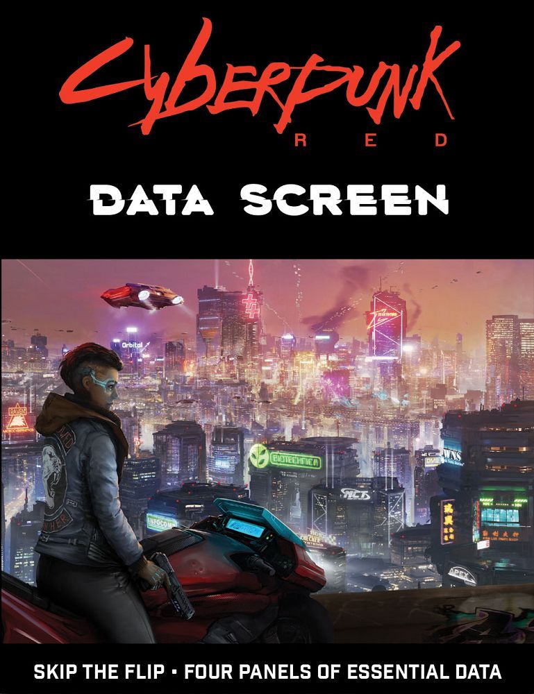 Cyberpunk Red Data Screen Role Playing Games R Talsorian Games   