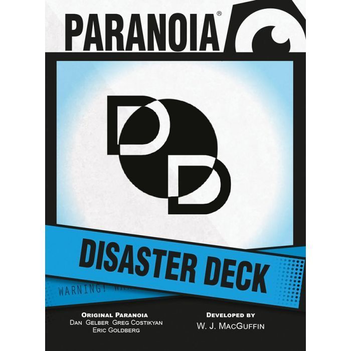 Paranoia RPG Disaster Deck Supplies Mongoose Publishing