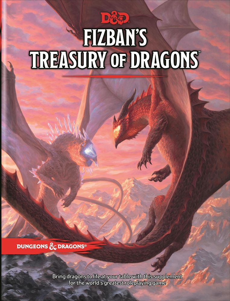 D&D 5e Fizban's Treasury of Dragons Regular Cover Role Playing Games Wizards of the Coast