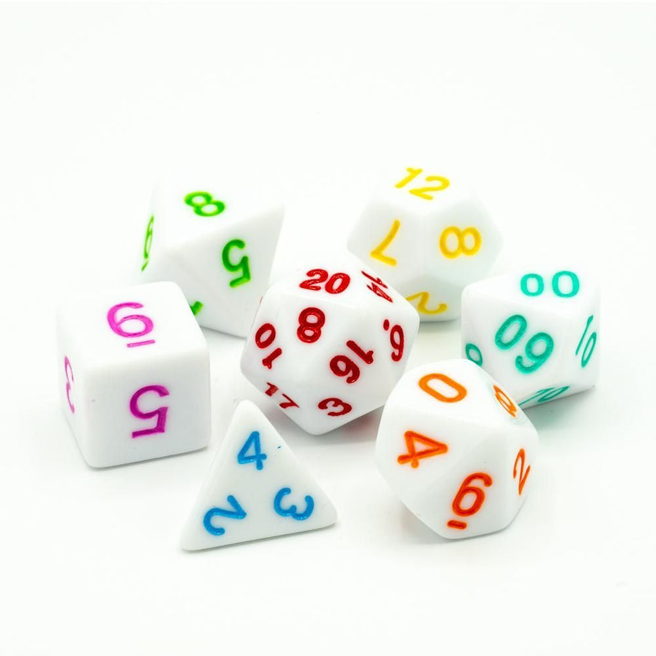 7ct Pastel Rainbow Pride 2021 Dice Die Hard Dice