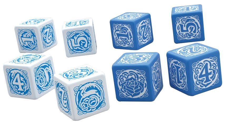 Blue Rose RPG Dice Set Dice Q Workshop