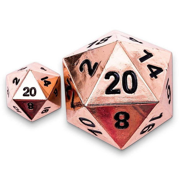 Norse Foundry 30mm Boulder Metal D20 - Copper Still  Norse Foundry   