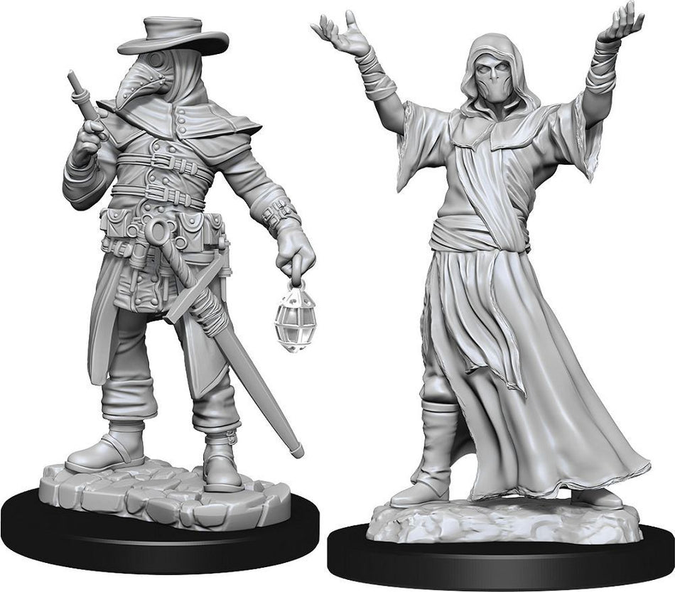 90338 Plauge Doctor & Cultist Miniatures WizKids
