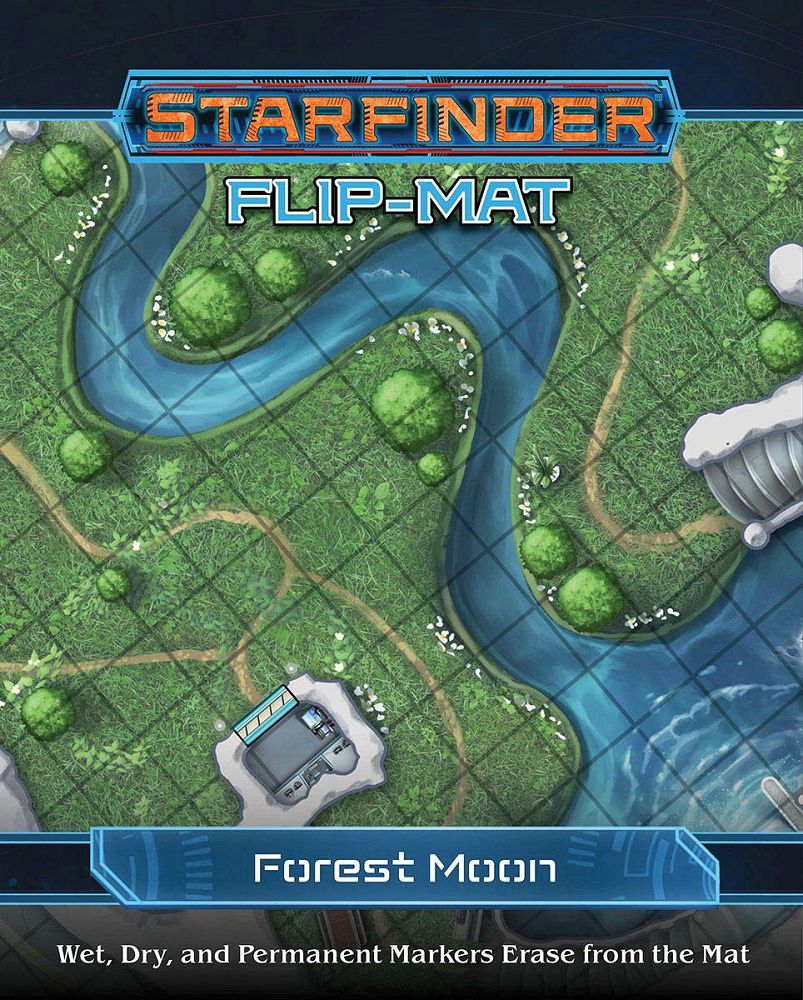 Starfinder Flip Mat Forest Moon RPG Maps Paizo   