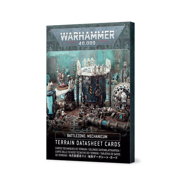 Warhammer 40K Battlezone Mechanicum Terrain Datasheet Cards  Games Workshop   